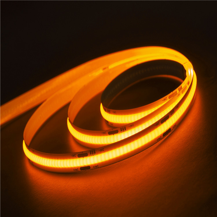 Orange Flexible Cob Led Strip Lights, Orange Led Strip Lights