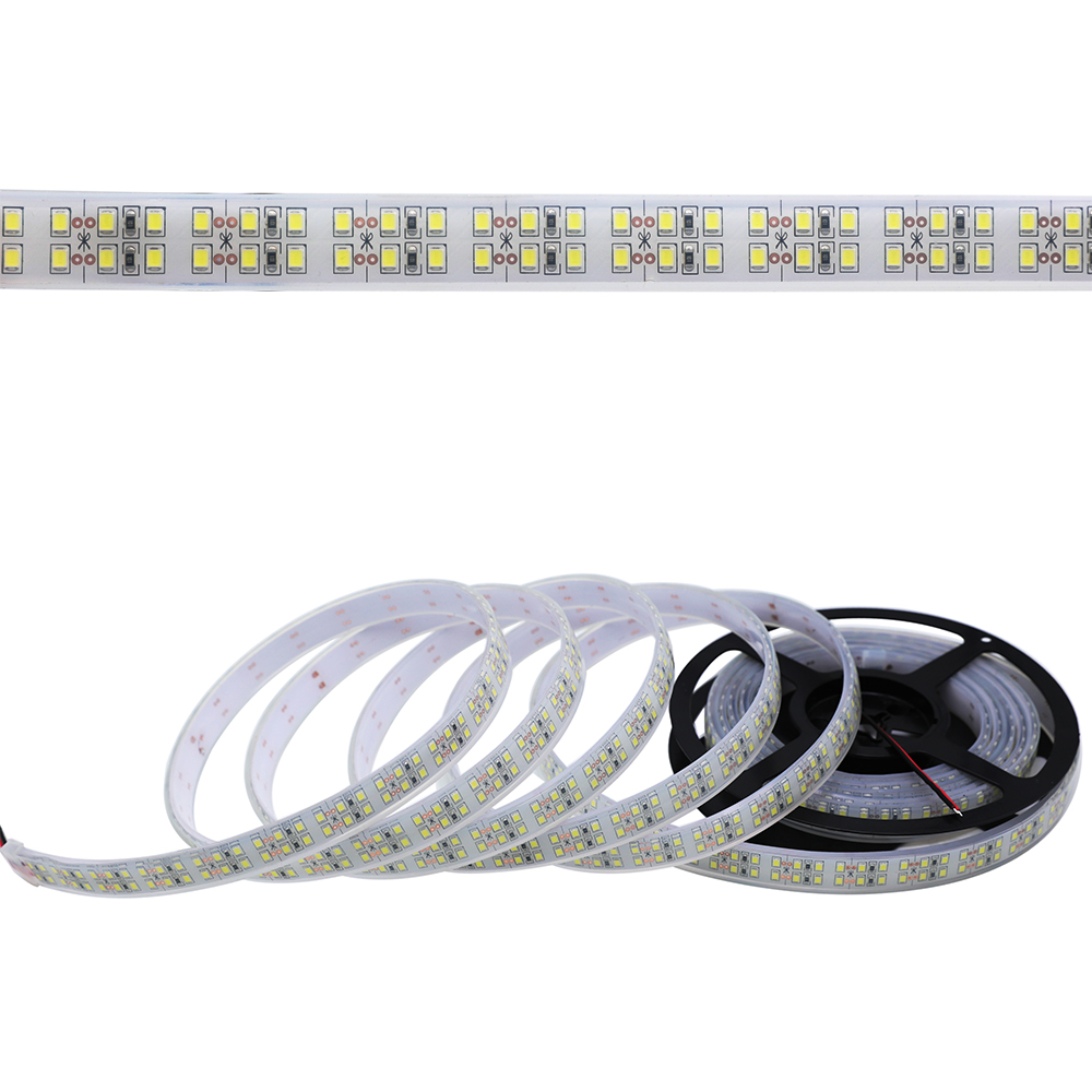 DC12/24V Dvouřadá řada 2835SMD High CRI 95 1200LED Vodotěsné volitelné osvětlení Flexibilní LED pásková světla, 5m/16.4ft na cívku Prodejem DC12/24V Dvouřadá řada 2835SMD High CRI 95 1200LED Vodotěsné volitelné osvětlení Flexibilní LED pásková světla, 5m/16.4ft na cívku Prodejem