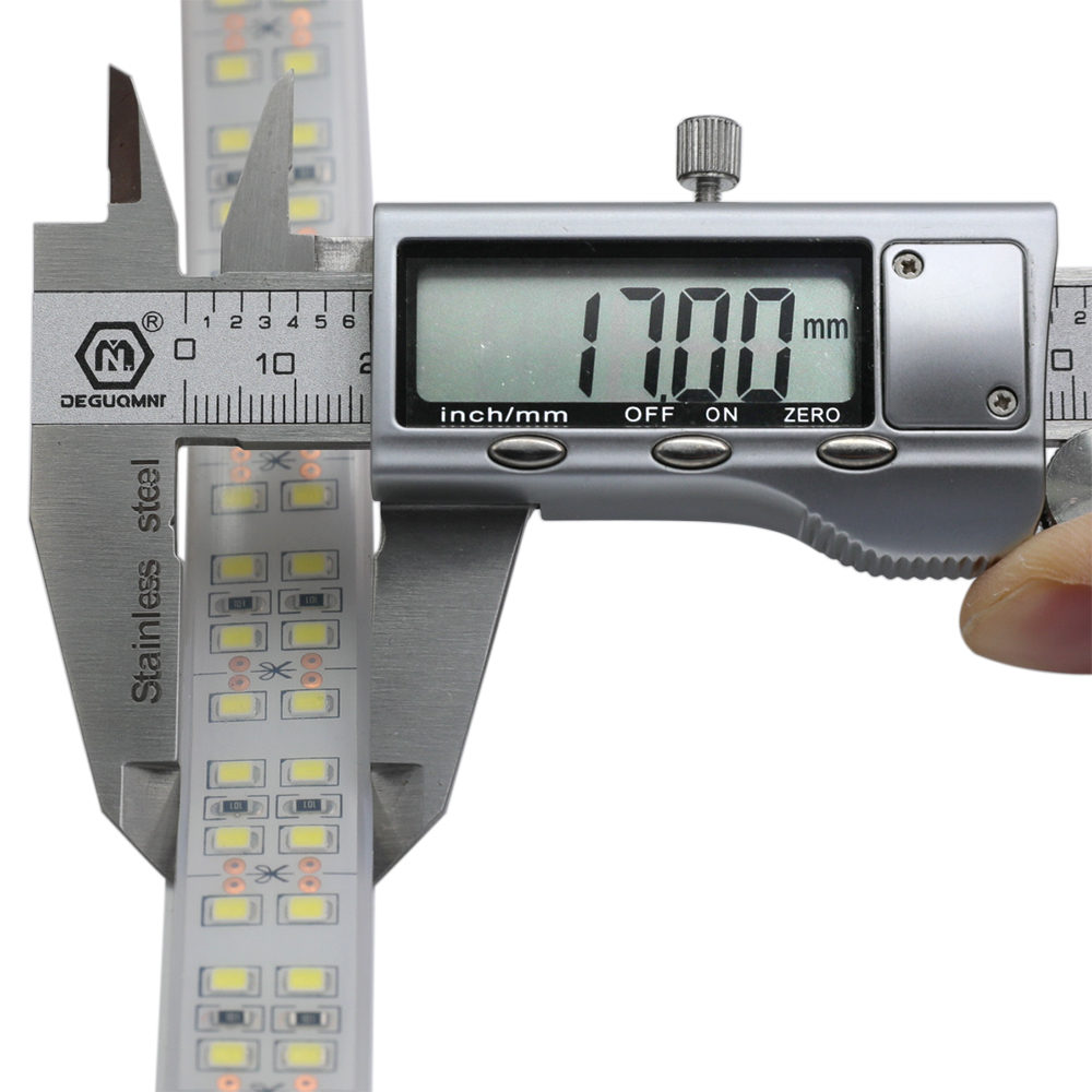 DC12/24V Dvouřadá řada 2835SMD High CRI 95 1200LED Vodotěsné volitelné osvětlení Flexibilní LED pásková světla, 5m/16.4ft na cívku Prodejem DC12/24V Dvouřadá řada 2835SMD High CRI 95 1200LED Vodotěsné volitelné osvětlení Flexibilní LED pásková světla, 5m/16.4ft na cívku Prodejem