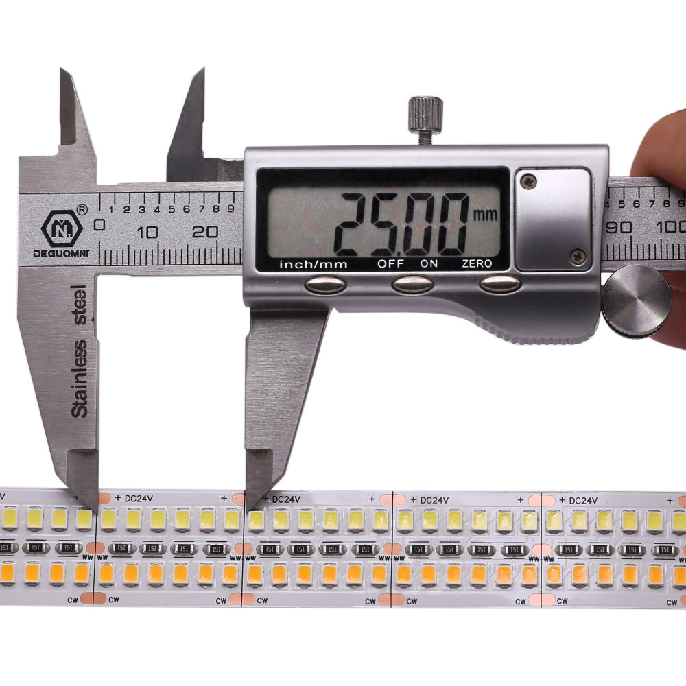 DC24V Double Row 2835SMD 16.4Ft 2400LEDs Super Jasná laditelná bílá LED pásková světla DC24V Double Row 2835SMD 16.4Ft 2400LEDs Super Jasná laditelná bílá LED pásková světla