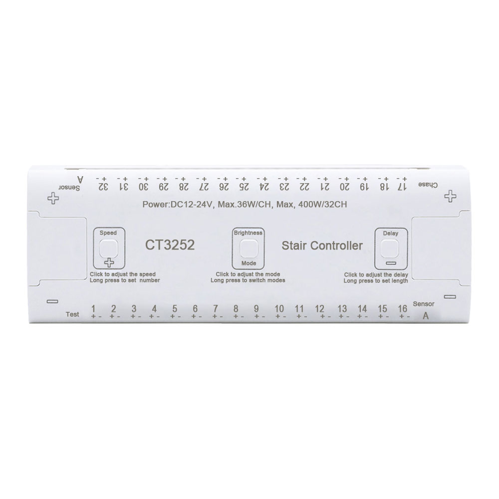 CT3252 DC12-24V Smart Sensor 32směrný krokový LED ovladač CT3252 DC12-24V Smart Sensor 32směrný krokový LED ovladač
