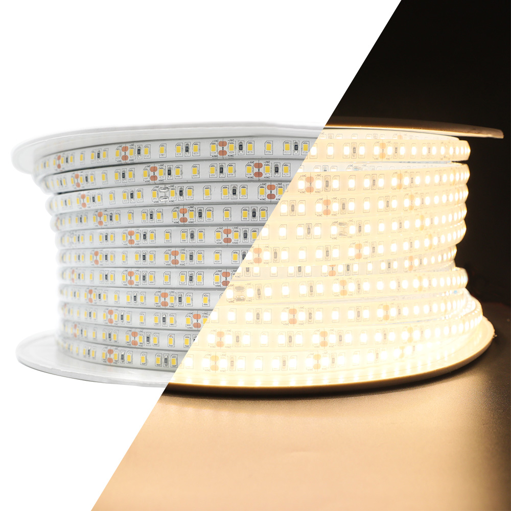 DC24V 2835SMD Outdoor IP68 Wasserdichtes, dimmbares, einfarbiges LED-Lichtband – 37 LEDs/Fuß – 16.4~164 Fuß optional