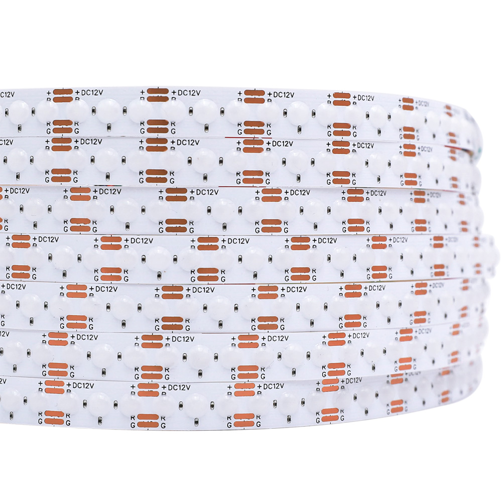 Flexible farbwechselnde RGB-COB-LED-Streifenbeleuchtung – DC12/24-V-Eingang – 16.4 Fuß 800 LEDs