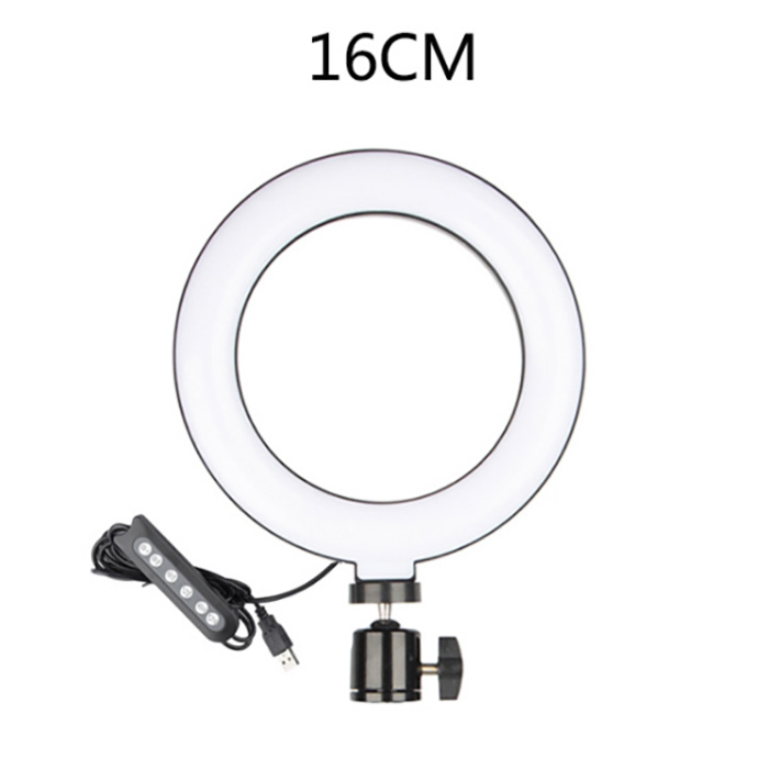 DC5V USB 7 barev Wire Control RGB Real-Time LED Ring Light Žadatel pro živé vysílání a fotografování