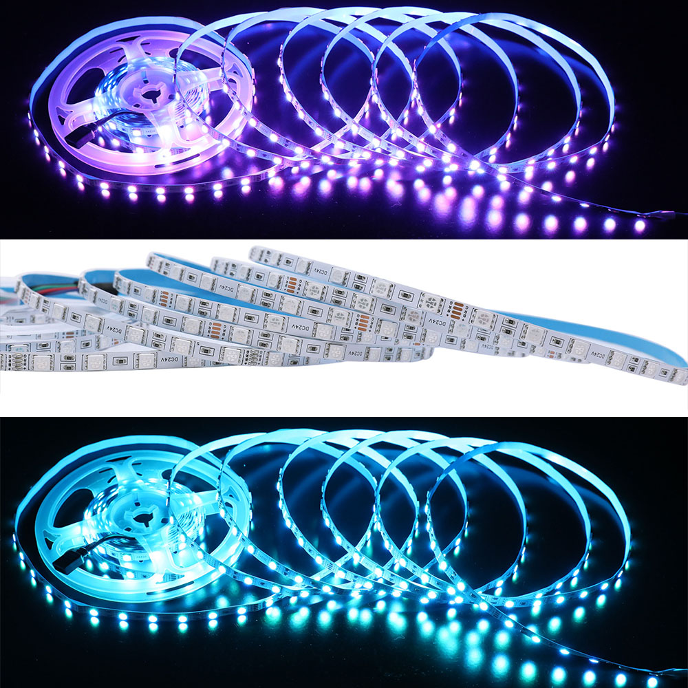 6mm RGB tenký LED pásek se změnou barvy – 5V/12V/24V 60LEDs/m 16.4 stop 6mm RGB tenký LED pásek se změnou barvy – 5V/12V/24V 60LEDs/m 16.4 stop