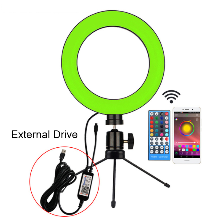 DC5V USB RGBW RF a APP Remote Real-Time LED Ring Light Žadatel pro živé vysílání a fotografování DC5V USB RGBW RF a APP Remote Real-Time LED Ring Light Žadatel pro živé vysílání a fotografování