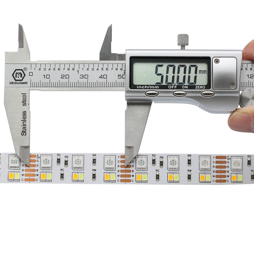RGBWW 5050+2835 LED světla se změnou barvy – 16 mm 12V LED pásek – 180 LED/m vysoká hustota RGBWW 5050+2835 LED světla se změnou barvy – 16 mm 12V LED pásek – 180 LED/m vysoká hustota