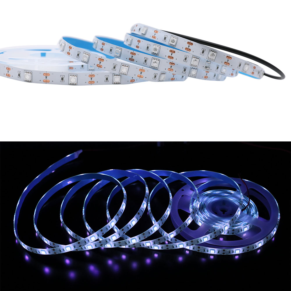 DC5V 5050SMD 16.4 Fuß 150 LEDs 395-405 nm UV (Ultraviolett) LED-Bandlicht für Outdoor-Camp-Beleuchtung DC5V 5050SMD 16.4 Fuß 150 LEDs 395-405 nm UV (Ultraviolett) LED-Bandlicht für Outdoor-Camp-Beleuchtung