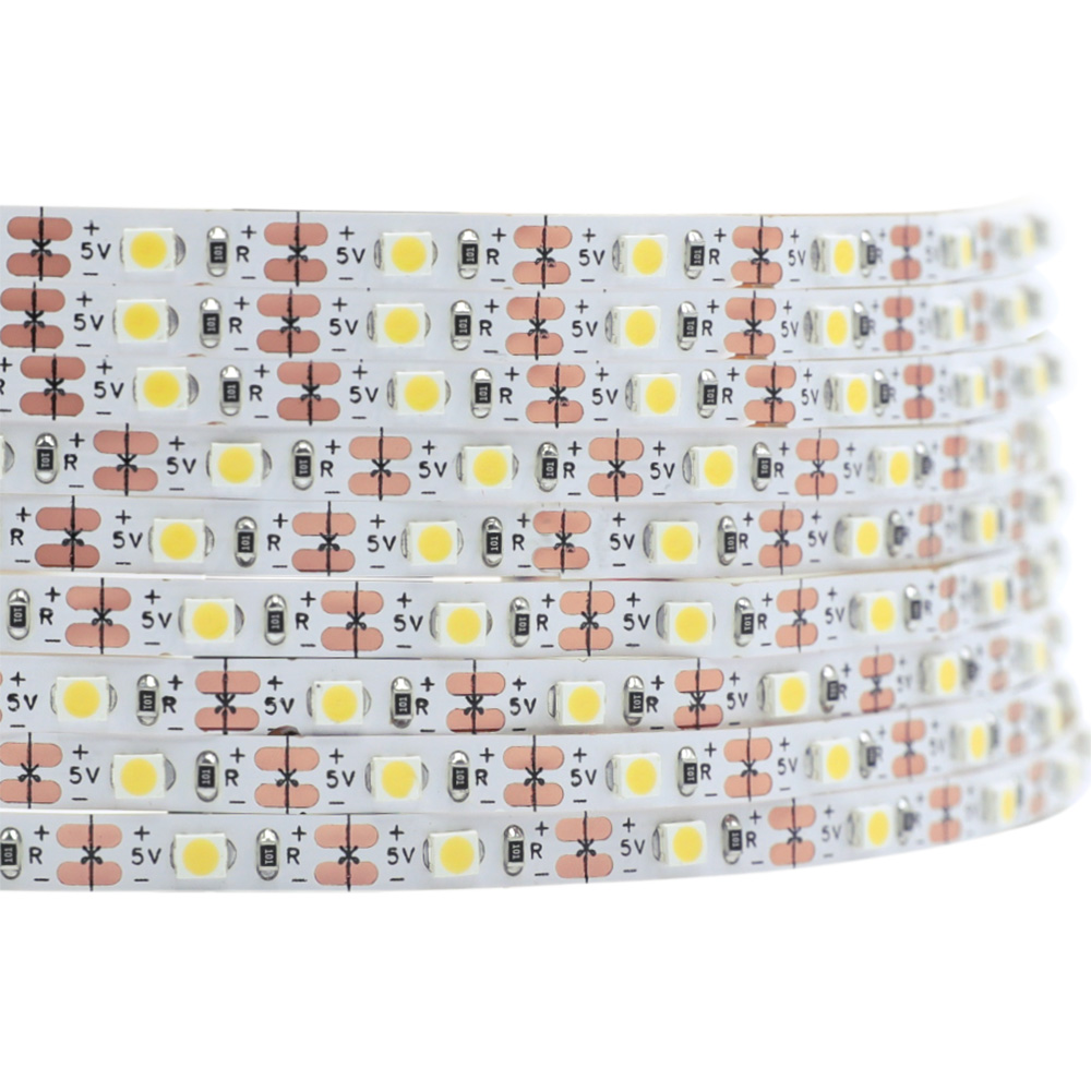 Einfarbige flexible LED-Lichtleiste der Serie 3528 – Niederspannungs-DC5V-Beleuchtung mit 300 LEDs Einfarbige flexible LED-Lichtleiste der Serie 3528 – Niederspannungs-DC5V-Beleuchtung mit 300 LEDs