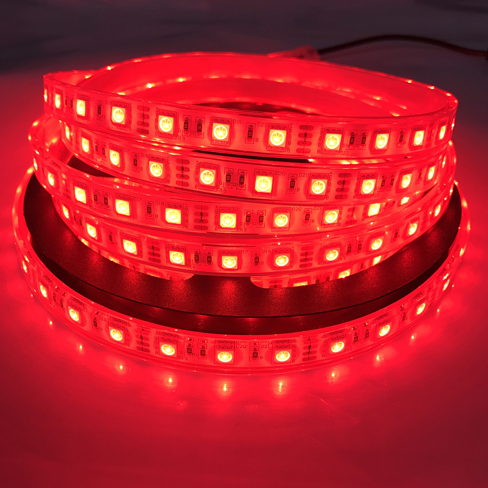 DC5V 5050SMD Flexibles LED-Bandlicht – einfarbig und wasserdicht optional – 16.4 Fuß/Rolle