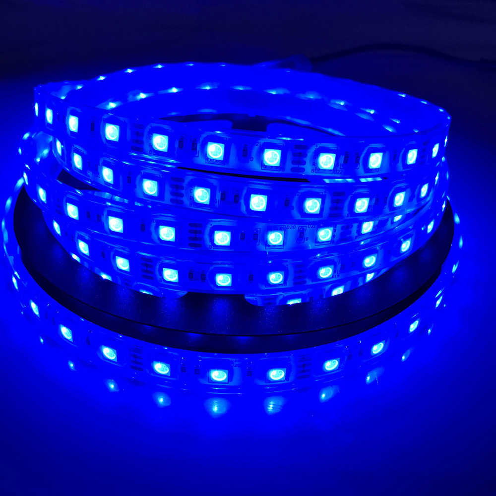 DC5V 5050SMD Flexibles LED-Bandlicht – einfarbig und wasserdicht optional – 16.4 Fuß/Rolle