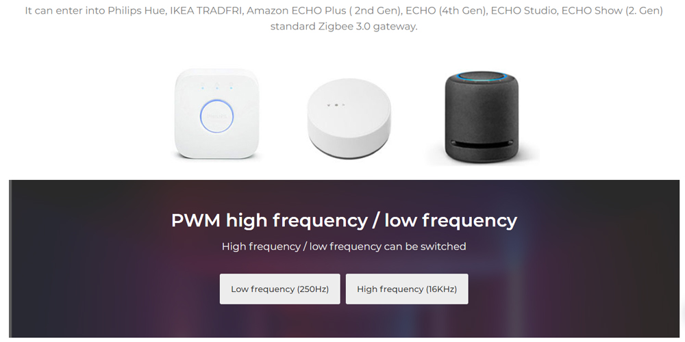 Zigbee Tradfri Compatible Alexa Zigbee RGB+CCT Led Controller