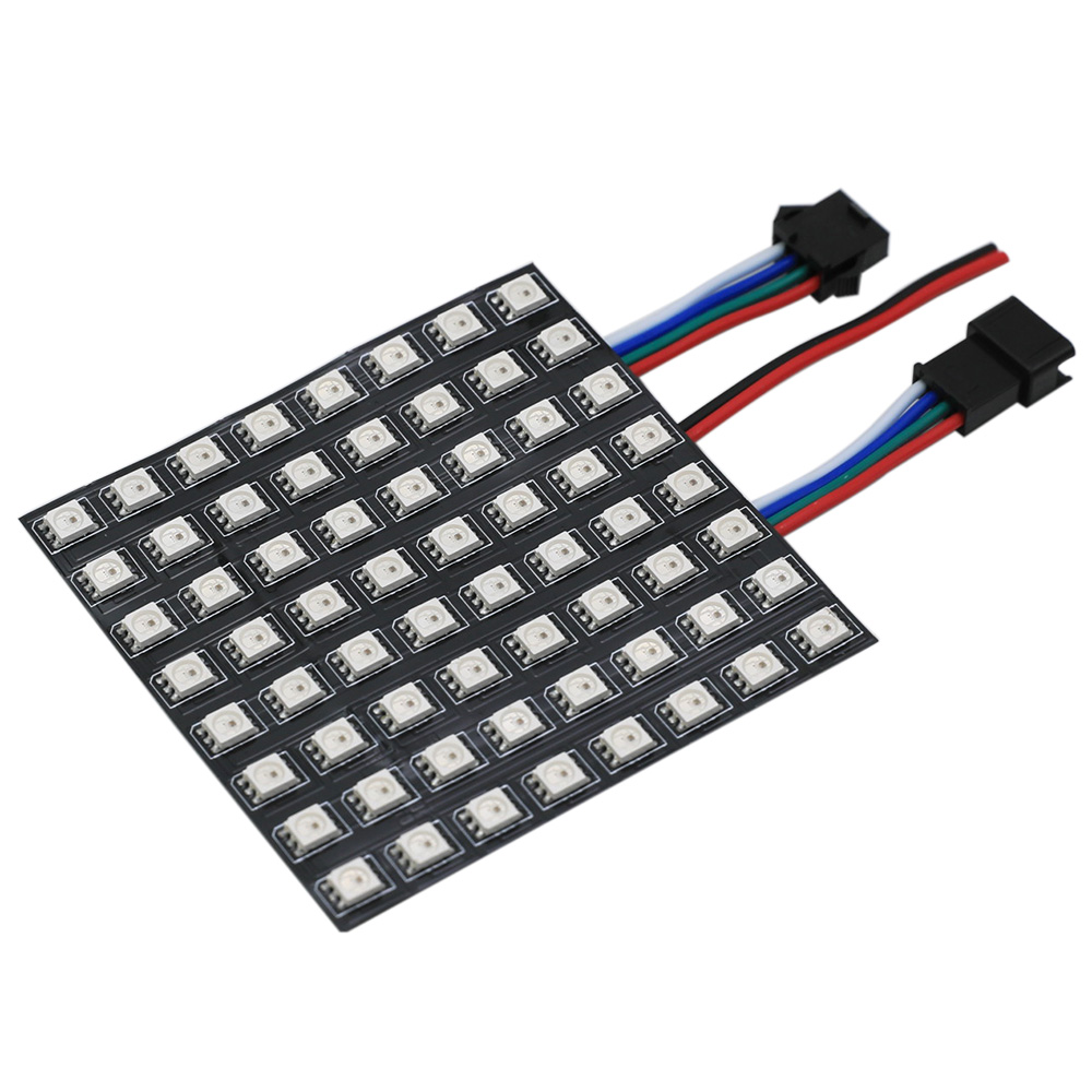 Flex 8x8 LED Matrix Display Panel WS2815 RGB Light For Signs Flex 8x8 LED Matrix Display Panel WS2815 RGB Light For Signs