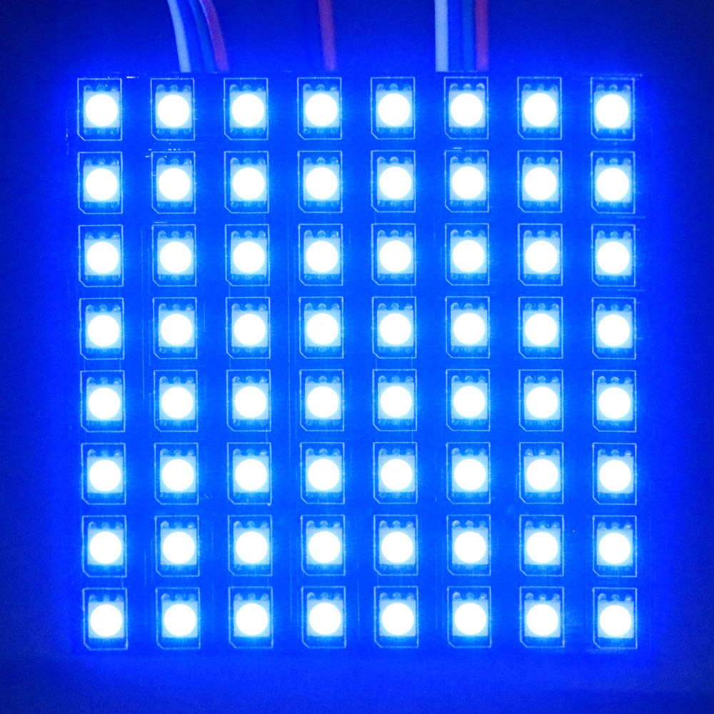 Flex 8x8 LED Matrix Display Panel WS2815 RGB Light For Signs Flex 8x8 LED Matrix Display Panel WS2815 RGB Light For Signs
