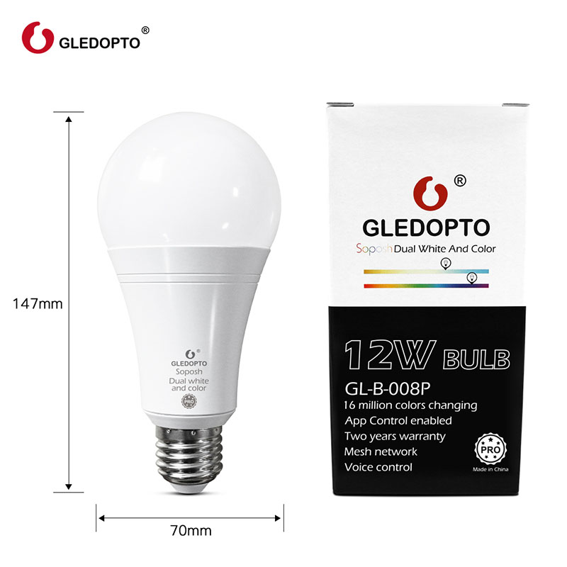 AC100~240V 12W RGBCCT LED žárovka se změnou barvy kompatibilní s Hue Bridge, Amazon Alexa, APP Voice/RF Control AC100~240V 12W RGBCCT LED žárovka se změnou barvy kompatibilní s Hue Bridge, Amazon Alexa, APP Voice/RF Control