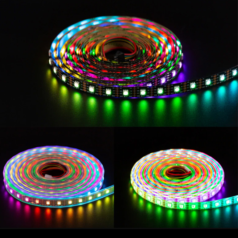 HD108 IC Individuálně adresovatelná LED RGB plně barevně měnící digitální flexibilní DC5V LED pásková světla HD108 IC Individuálně adresovatelná LED RGB plně barevně měnící digitální flexibilní DC5V LED pásková světla
