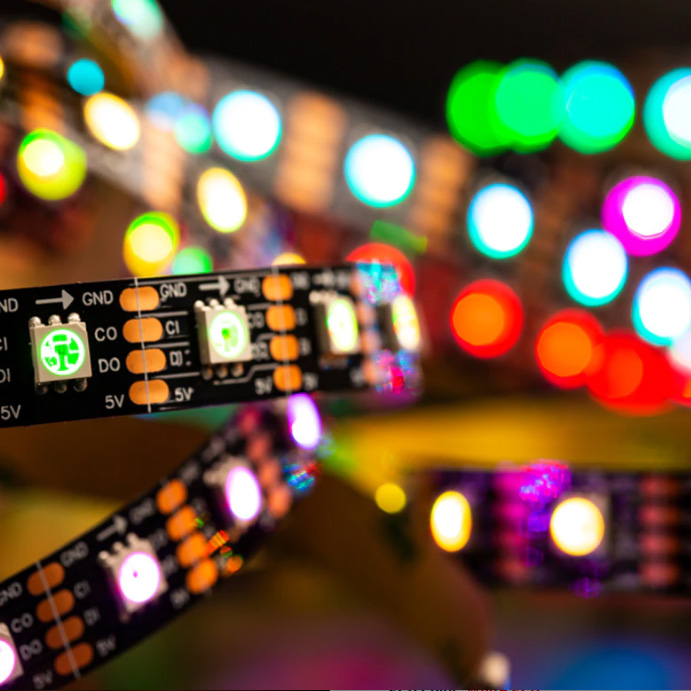 HD108 IC Individuálně adresovatelná LED RGB plně barevně měnící digitální flexibilní DC5V LED pásková světla HD108 IC Individuálně adresovatelná LED RGB plně barevně měnící digitální flexibilní DC5V LED pásková světla
