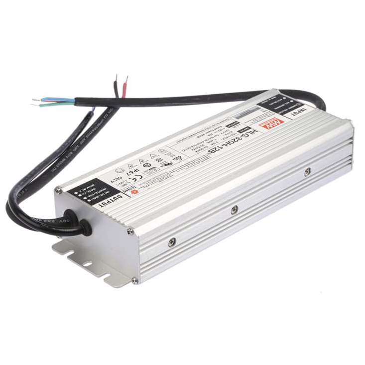 HLG-320H-12B 320 W UL-gelistetes 12-V-Netzteil – Meanwell-Netzteil – IP67 wasserdicht