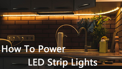 how to power led light strips