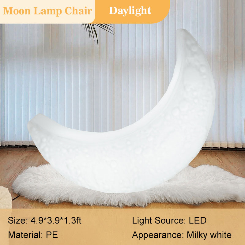 150*120*40cm IP65 Light-Up Moon Lamp Chair For Indoor & Outdoor