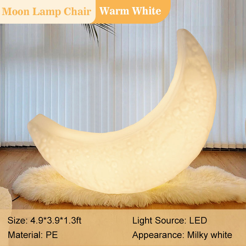 150*120*40cm IP65 Light-Up Moon Lamp Chair For Indoor & Outdoor