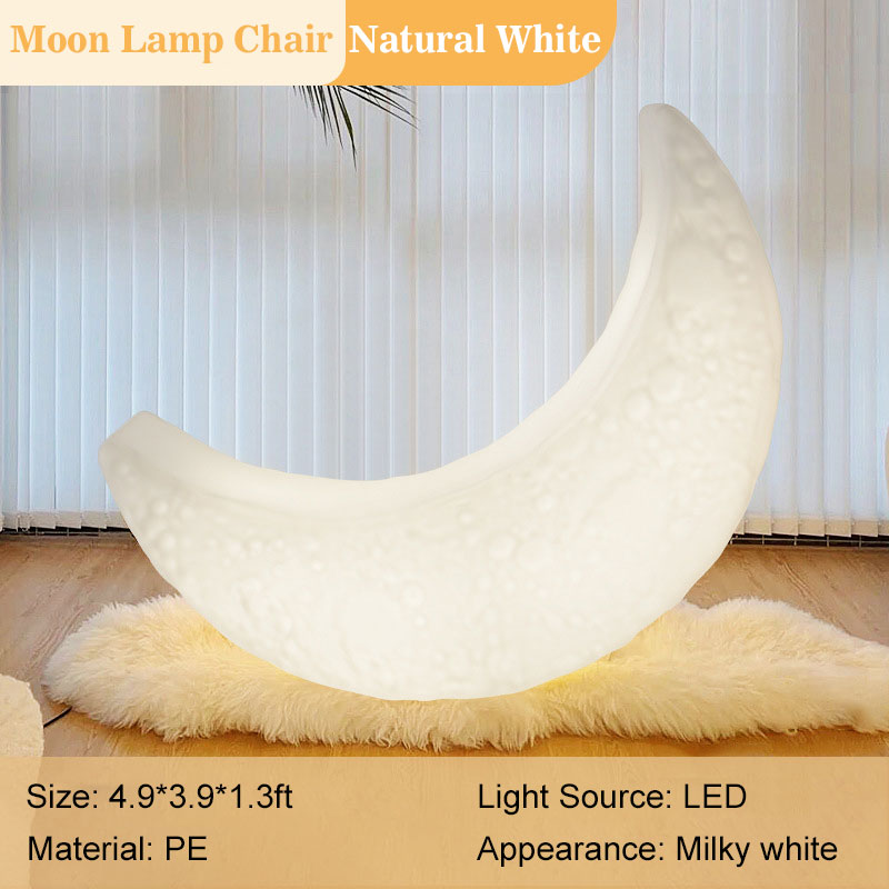 150*120*40cm IP65 Light-Up Moon Lamp Chair For Indoor & Outdoor