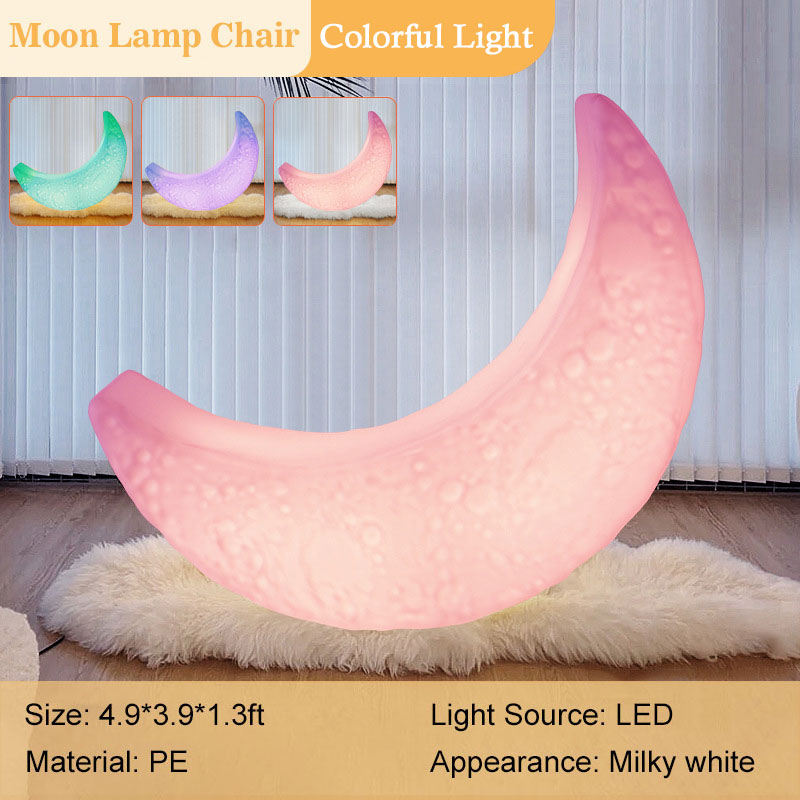 150*120*40cm IP65 Light-Up Moon Lamp Chair For Indoor & Outdoor