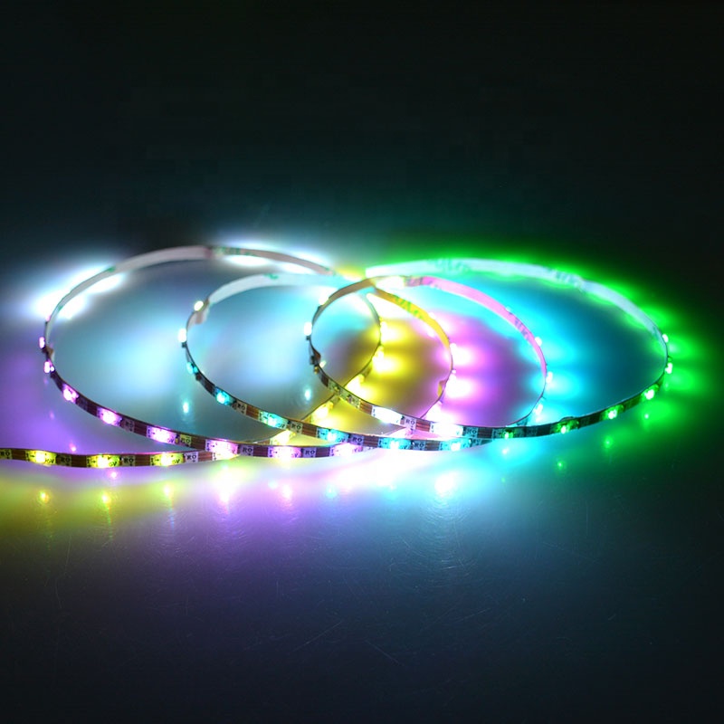 DC5V LC8805B (ähnlich SK6812) 72 LEDs 4 mm integriertes adressierbares vollfarbiges IC1515-LED-Lichtband, 3.28 Fuß/Rolle DC5V LC8805B (ähnlich SK6812) 72 LEDs 4 mm integriertes adressierbares vollfarbiges IC1515-LED-Lichtband, 3.28 Fuß/Rolle