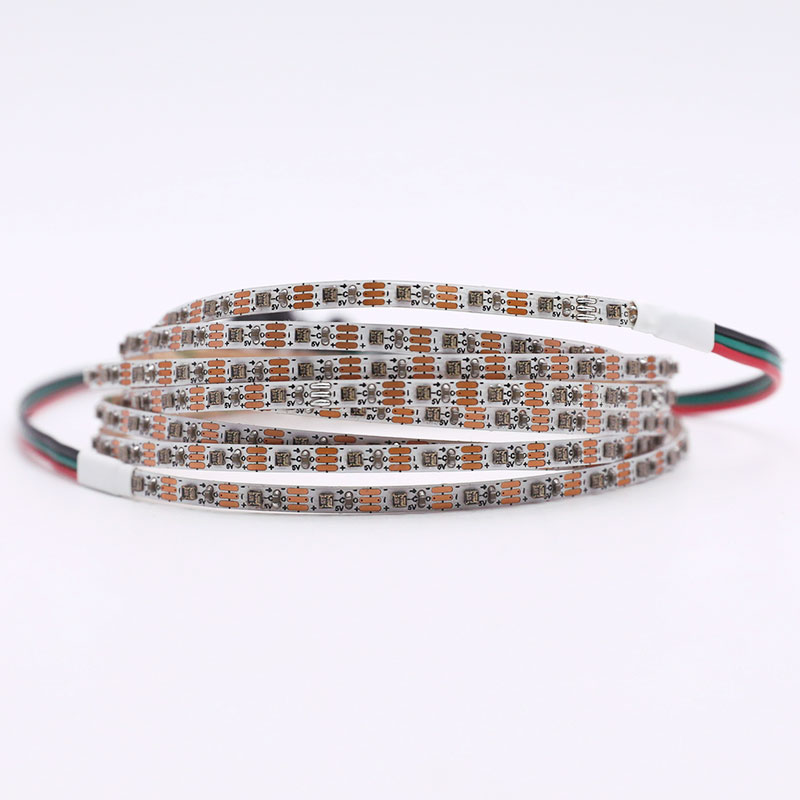 DC5V 96LEDs 4MM LC8805B (ähnlich SK6812) SMD2020 Integrierter IC adressierbare flexible LED-Streifenlichter, 3.28 Fuß/Rolle