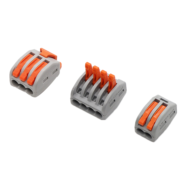 Parallel Press LED Fast Wiring Terminal Uzavřené konektory pro 2/3/4/5PIN LED prodlužovací vodiče – 5PCS dle prodeje