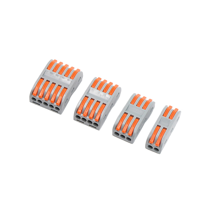 Parallel drücken Sie offene LED-Schnellverdrahtungsklemmenanschlüsse für 2/3/4/5-polige LED-Verlängerungskabel – 5 Stück im Verkauf Parallel drücken Sie offene LED-Schnellverdrahtungsklemmenanschlüsse für 2/3/4/5-polige LED-Verlängerungskabel – 5 Stück im Verkauf