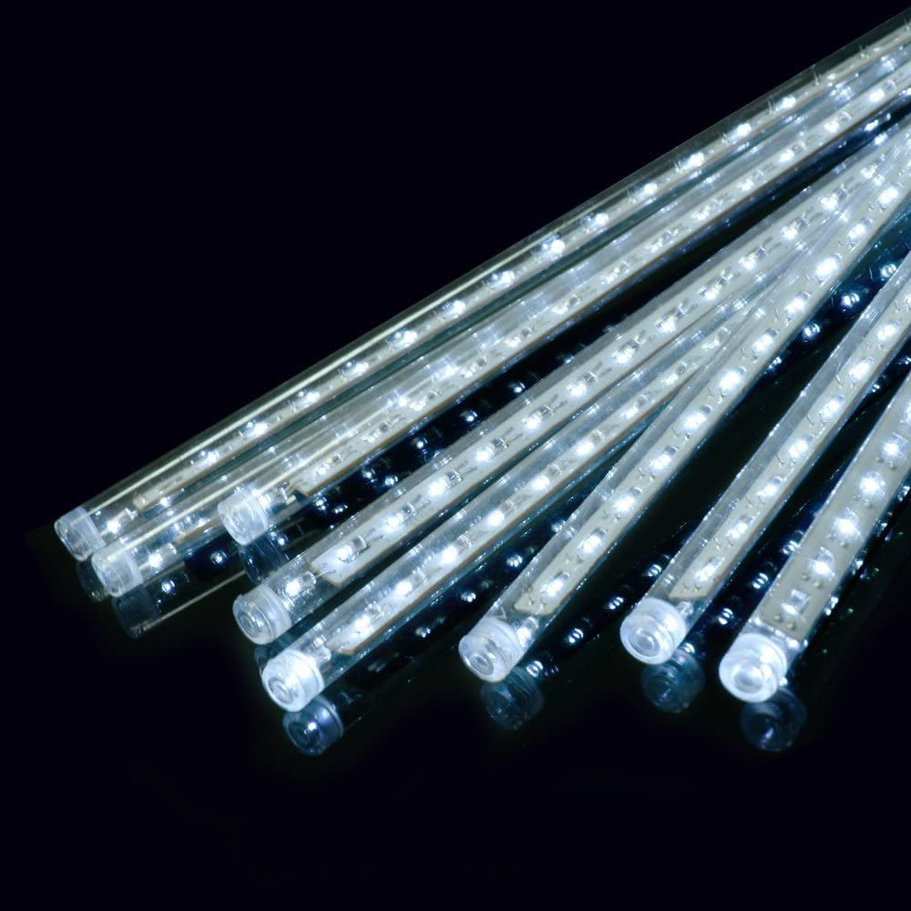 LED-Meteorschauer, 8 Röhren, wasserdicht, für den Außenbereich, Weihnachtsbaum, fallender Regen, für Weihnachtsfeier LED-Meteorschauer, 8 Röhren, wasserdicht, für den Außenbereich, Weihnachtsbaum, fallender Regen, für Weihnachtsfeier