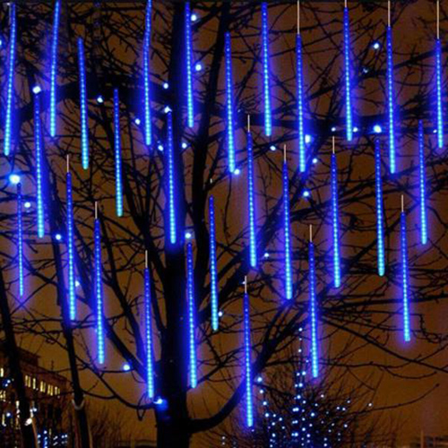 Christmas String Light Tree Decoration Led Lamp 50cm RGB Meteor Shower Rain Tube 