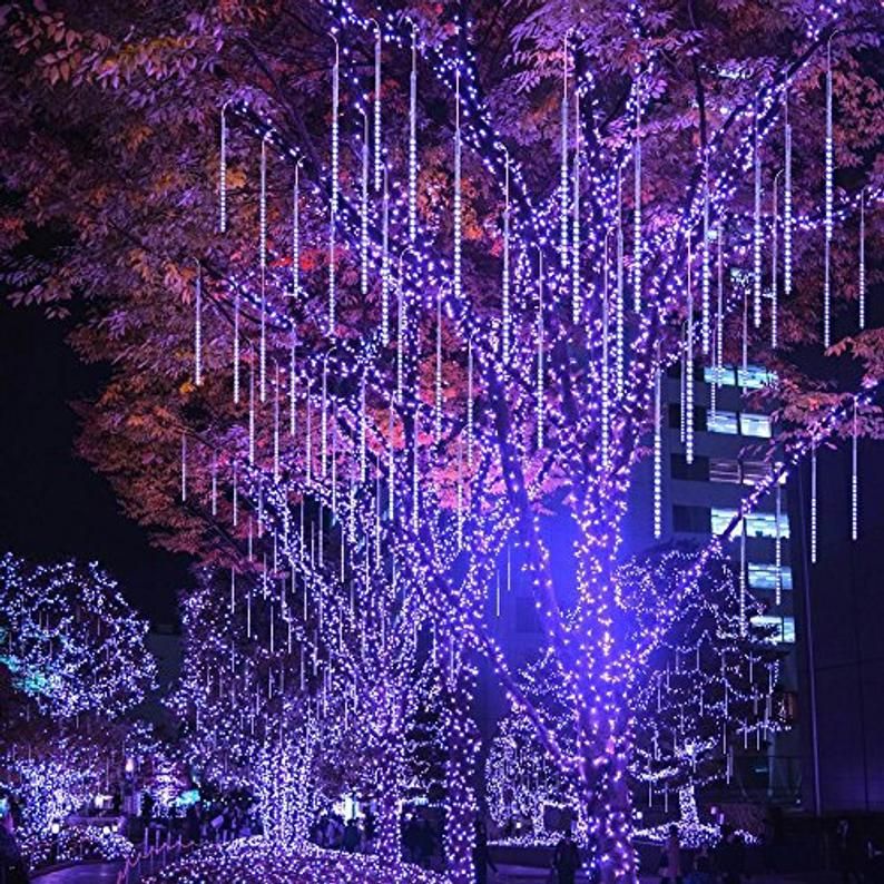 LED-Meteorschauer, 8 Röhren, wasserdicht, für den Außenbereich, Weihnachtsbaum, fallender Regen, für Weihnachtsfeier LED-Meteorschauer, 8 Röhren, wasserdicht, für den Außenbereich, Weihnachtsbaum, fallender Regen, für Weihnachtsfeier