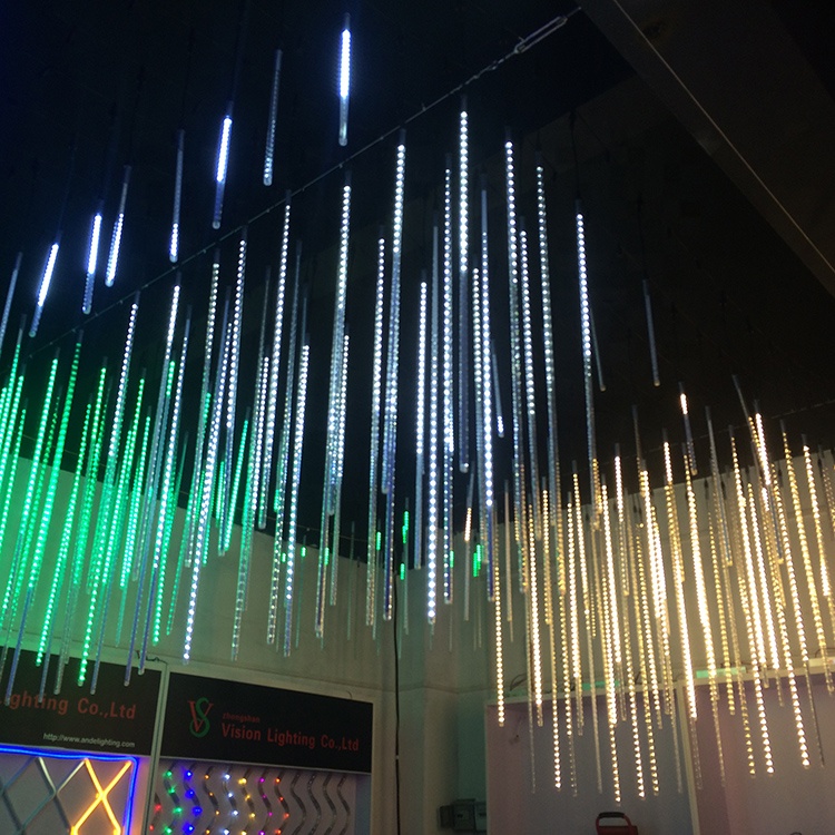 LED-Meteorschauer, 8 Röhren, wasserdicht, für den Außenbereich, Weihnachtsbaum, fallender Regen, für Weihnachtsfeier LED-Meteorschauer, 8 Röhren, wasserdicht, für den Außenbereich, Weihnachtsbaum, fallender Regen, für Weihnachtsfeier