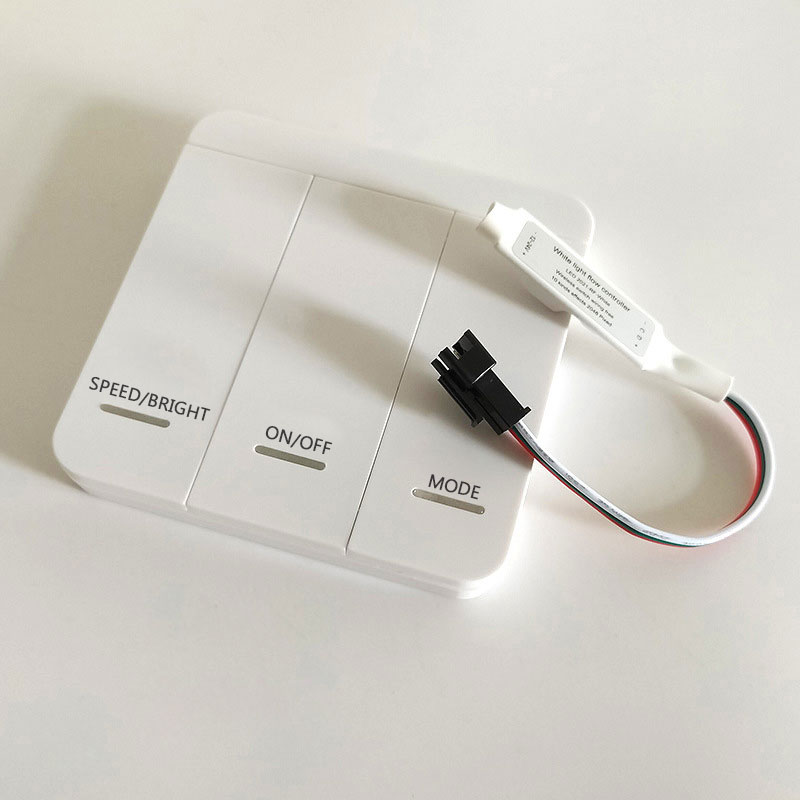 Mini ovladač průtoku vody LED s RF ovládacím panelem Mini ovladač průtoku vody LED s RF ovládacím panelem