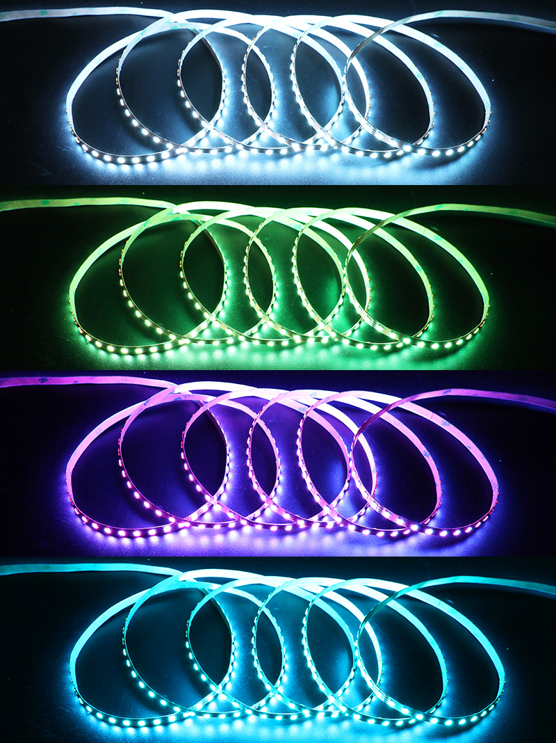 Mini WS2815 3535 6mm RGB individuálně adresovatelné LED páskové světlo Mini WS2815 3535 6mm RGB individuálně adresovatelné LED páskové světlo
