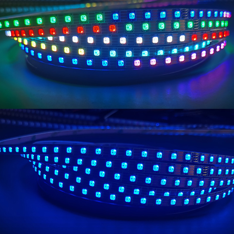 Mini WS2815 3535 6mm RGB individuálně adresovatelné LED páskové světlo Mini WS2815 3535 6mm RGB individuálně adresovatelné LED páskové světlo