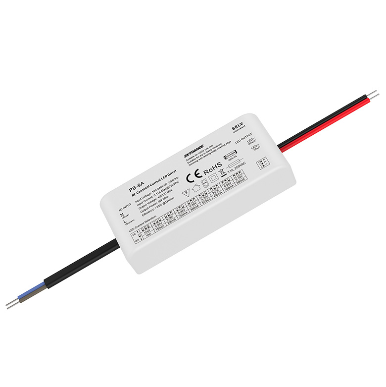 PB-9A 9W RF konstantní stmívatelný LED ovladač - AC100-240V vstup
