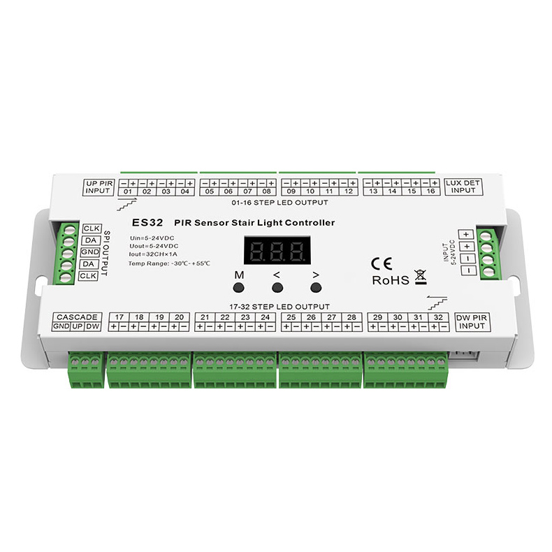 PIR-Sensor-LED-Treppenlicht-Controller ES32 mit Treppenbeleuchtungsset