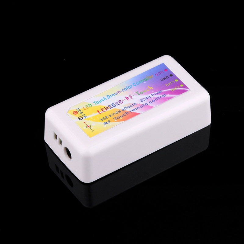 DC5~24V dotykové dálkové ovládání Dream Color Double Data Line Boxed LED Controller Pro WS2811 WS2812B Adresovatelná LED pásková světla DC5~24V dotykové dálkové ovládání Dream Color Double Data Line Boxed LED Controller Pro WS2811 WS2812B Adresovatelná LED pásková světla