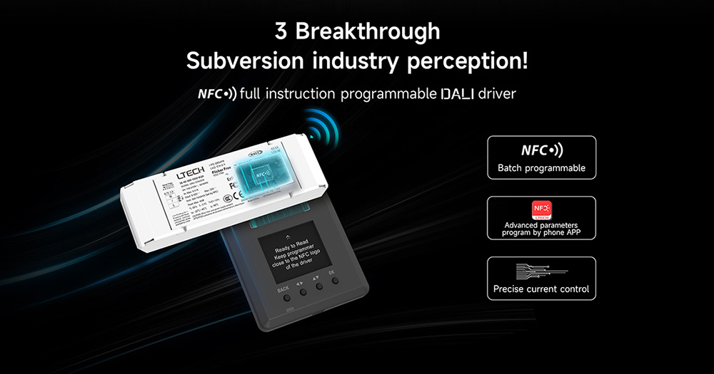 SE-40-300-1050-W1D 40W 300-1050mA NFC CC DALI DT6 LED-Treiber