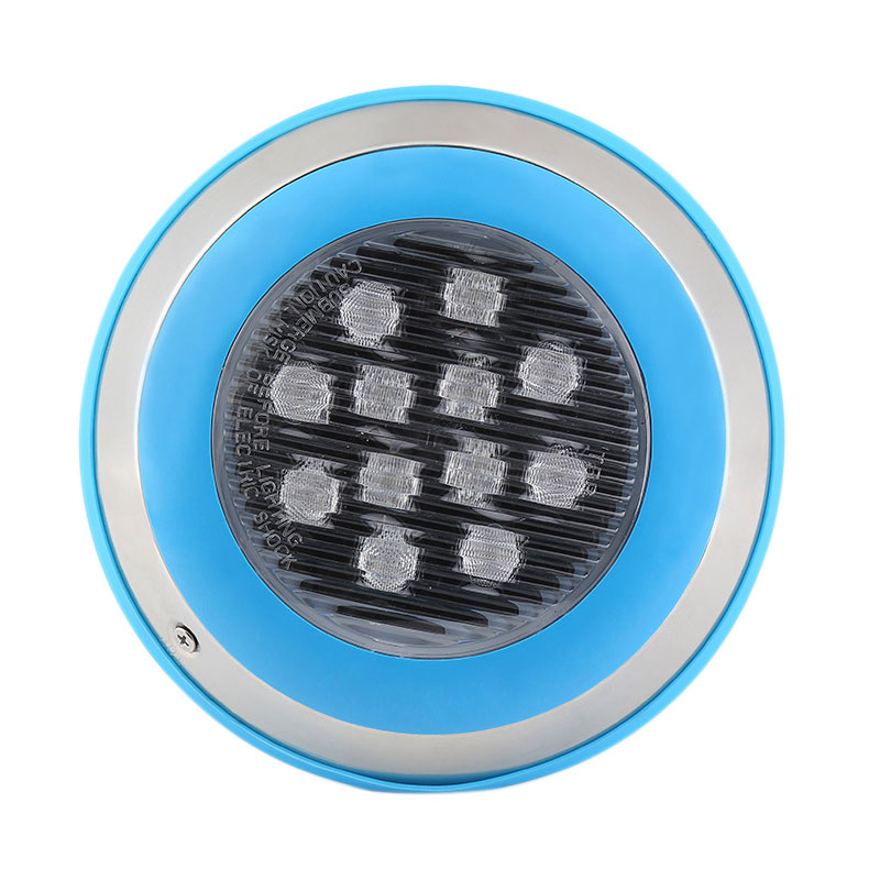 DC12/24V LED podvodní bazénové světlo pro povrchovou montáž s 30° čirou čočkou