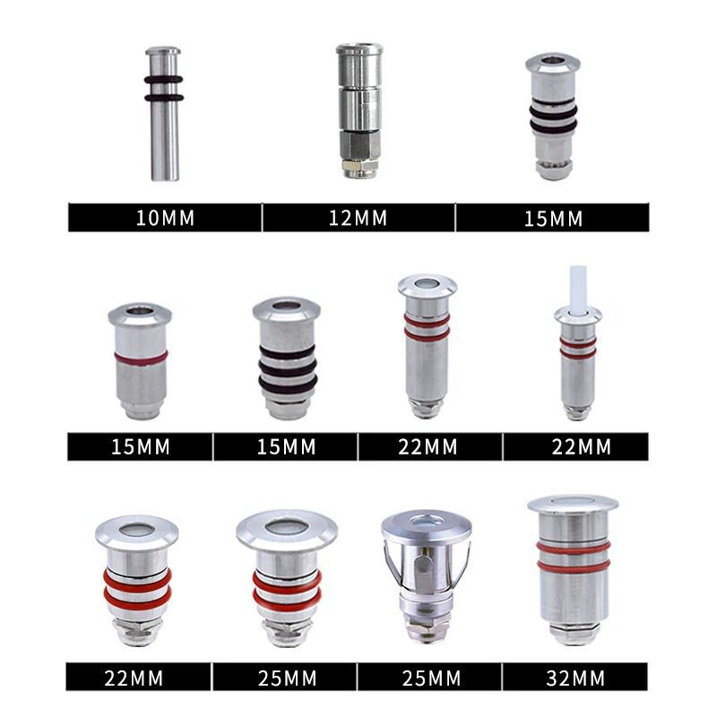 Zapuštěné mini LED podzemní svítidlo IP68 Malé podvodní světlo, vyzařovací úhel 60° Zapuštěné mini LED podzemní svítidlo IP68 Malé podvodní světlo, vyzařovací úhel 60°