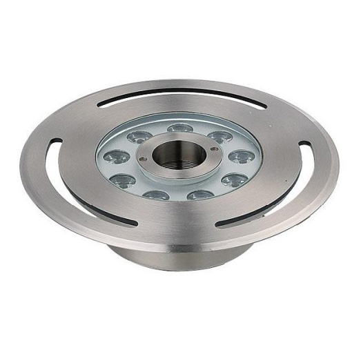 9W Edelstahl wasserdichte externe Steuerung DMX512 Vollfarb-LED-Unterwasserbrunnenlicht