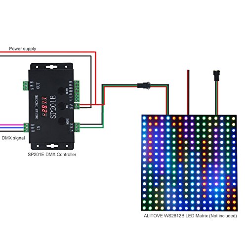 SP201E Adressierbares RGB-Digitalpixel-SPI-Signal an DMX512-LED-Decoder-Controller, funktioniert mit WS2811 WS2815 SK6812 LED-Streifenlichtern SP201E Adressierbares RGB-Digitalpixel-SPI-Signal an DMX512-LED-Decoder-Controller, funktioniert mit WS2811 WS2815 SK6812 LED-Streifenlichtern