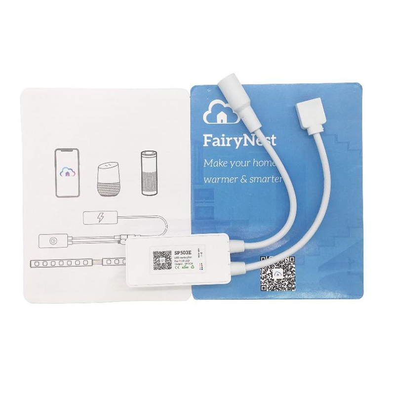 DC5-24V SP503E WiFi APP Control 2835SMD SP503E RGB LED páskové světlo Práce s Amazon Alexa
