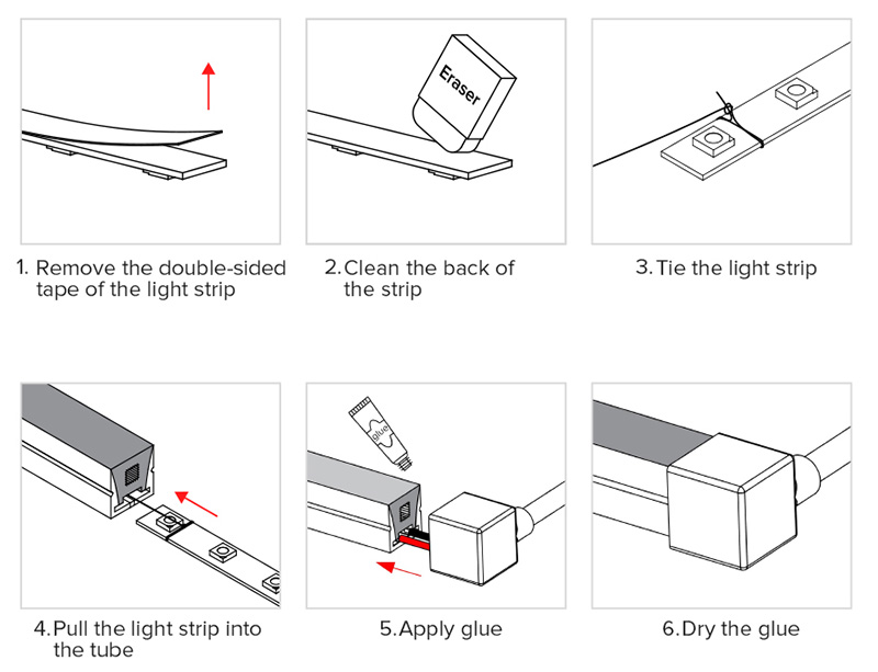 how to make led neon tube lights by yourself