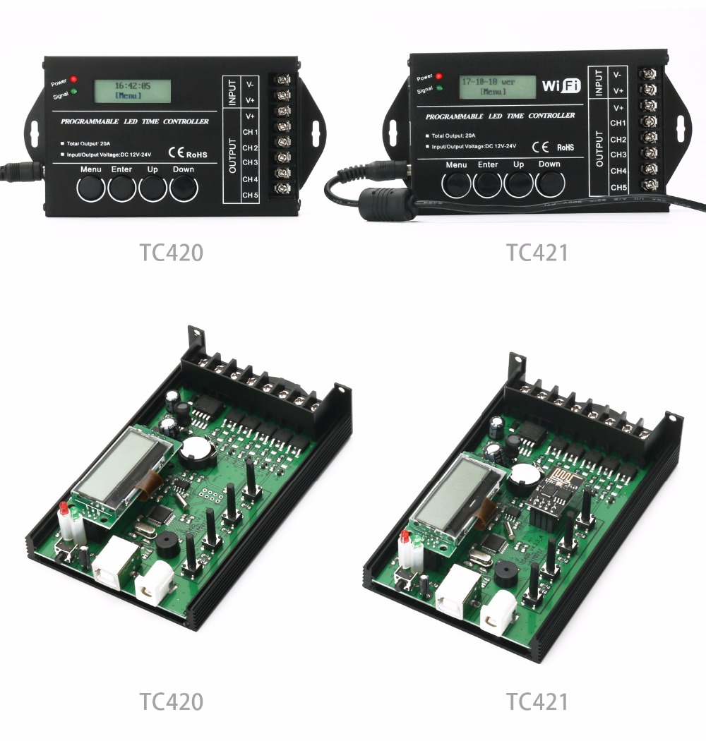 verwijzen Ongrijpbaar Voorrecht TC421 DC12-24V 5 Channels WIFI Time Controller