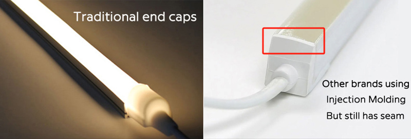 Traditionelle Neon-LED-Endkappen
